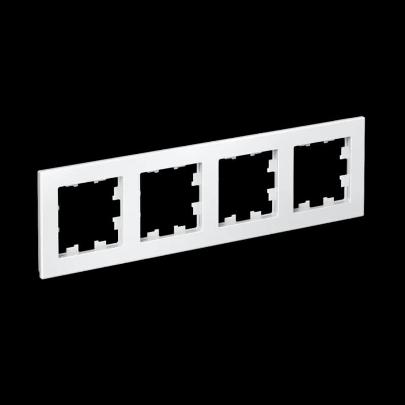 Рамка четверная Atlasdesign, белый