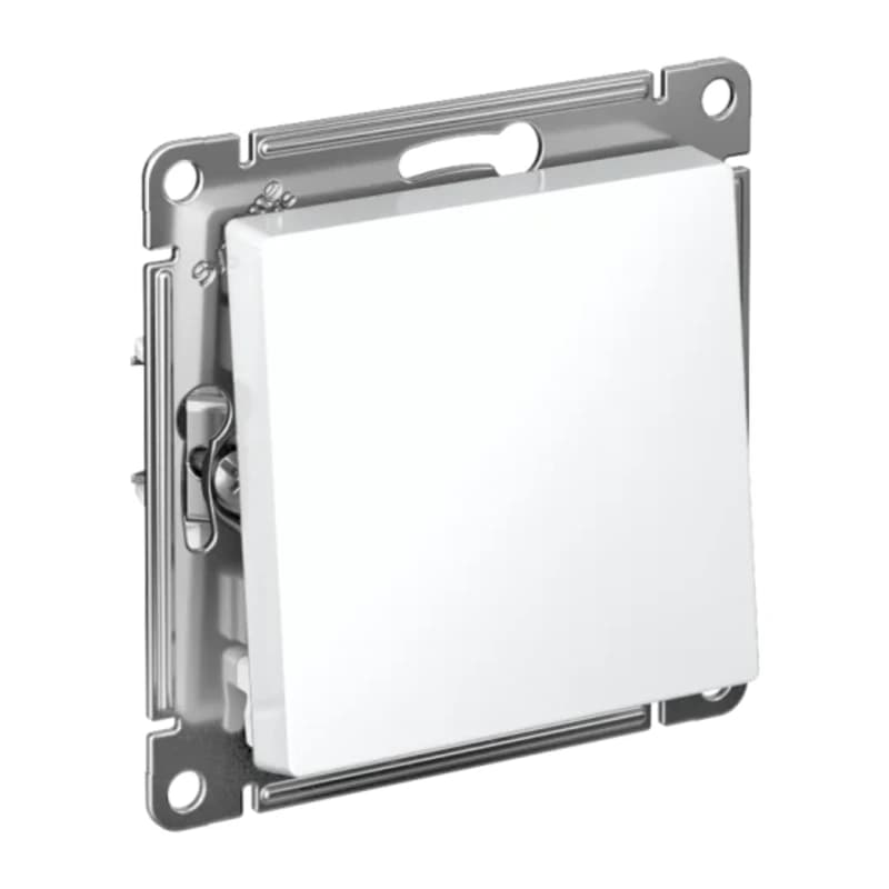 Выключатель одноклавишный Schneider Atlasdesign 10А, быстрозажим. клем., белый