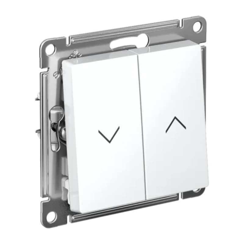 Выключатель управления для жалюзи и рольставней Atlasdesign 10А/250В, белый