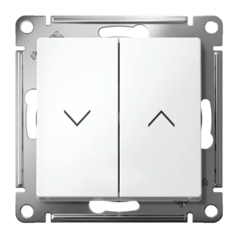 Выключатель управления для жалюзи и рольставней Atlasdesign 10А/250В, белый