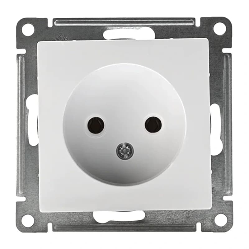 Розетка без заземления Atlasdesign 16А, белый