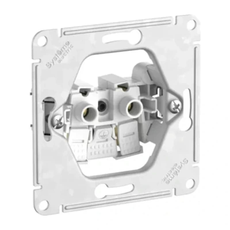 Розетка без заземления Atlasdesign 16А, быстрозажим. клем., белый