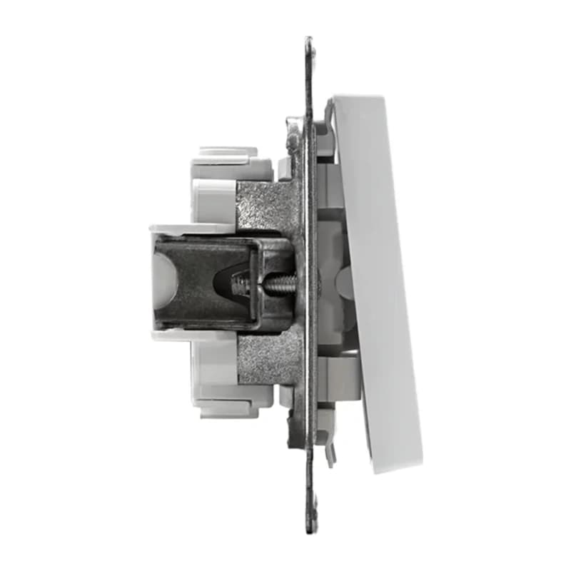 Выключатель двухклавишный проходной Schneider Atlasdesign 10А, белый