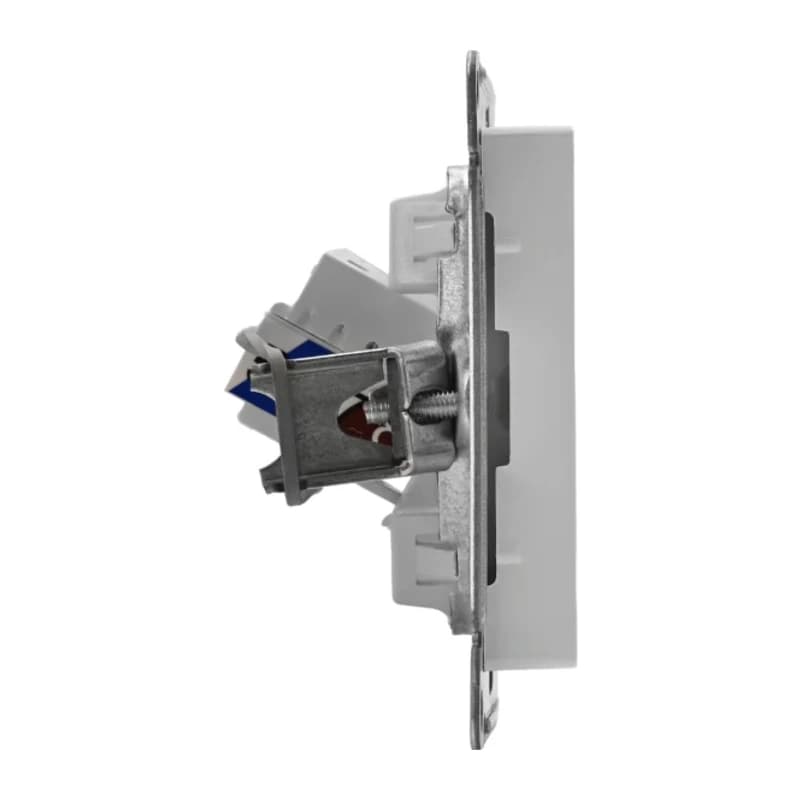 Розетка компьютерная одинарная Atlasdesign RJ45 5 кат., белый