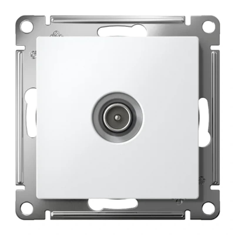 Розетка TV одиночная Atlasdesign, белый