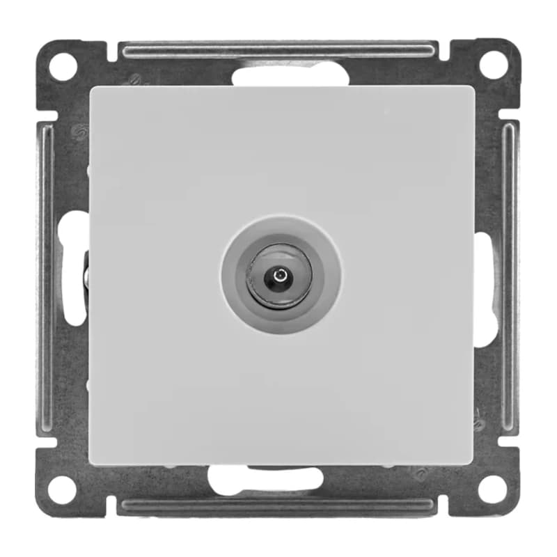 Розетка TV одиночная Atlasdesign, белый