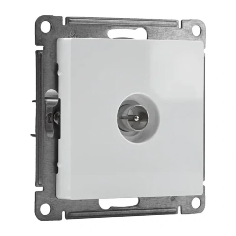 Розетка TV одиночная Atlasdesign, белый