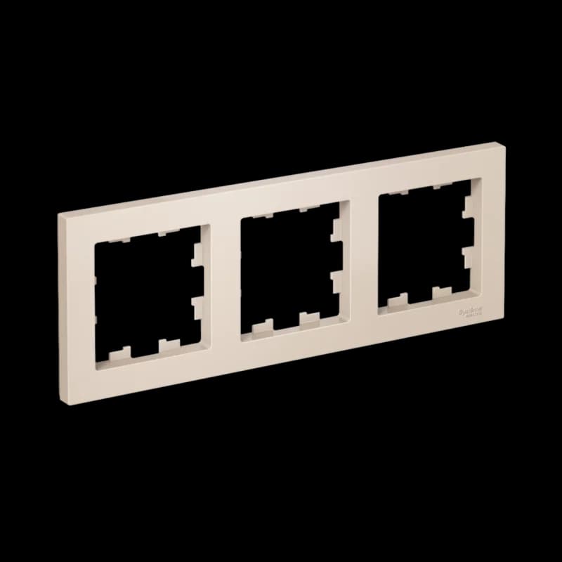 Рамка тройная Atlasdesign, бежевый