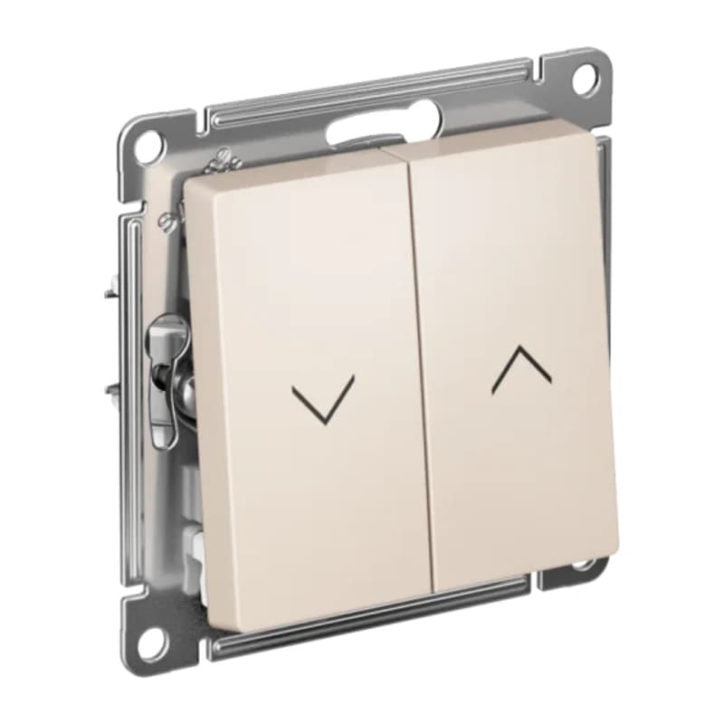 Выключатель управления для жалюзи и рольставней Atlasdesign 10А/250В, бежевый