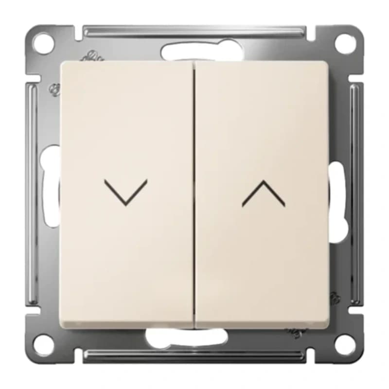 Выключатель управления для жалюзи и рольставней Atlasdesign 10А/250В, бежевый