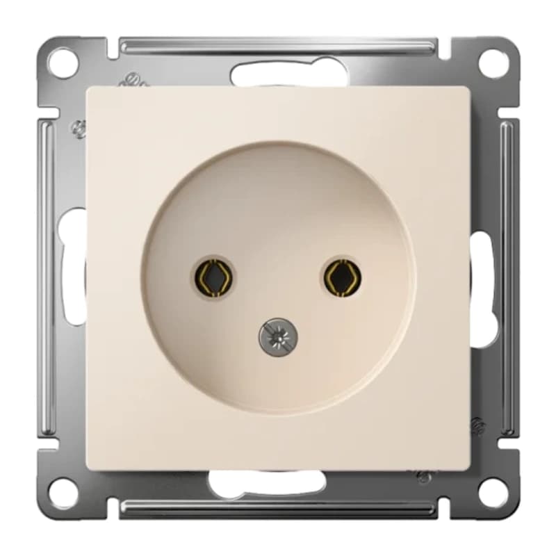 Розетка без заземления Atlasdesign 16А, бежевый