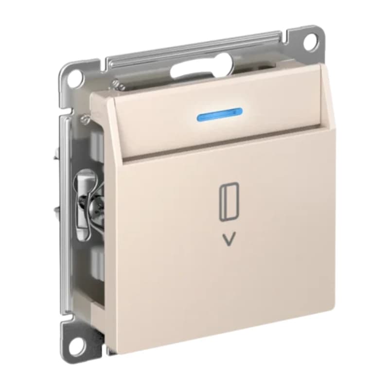 Карточный выключатель с подсветкой 10А/250 В~ Atlasdesign, бежевый