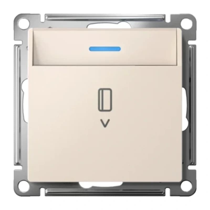 Карточный выключатель с подсветкой 10А/250 В~ Atlasdesign, бежевый