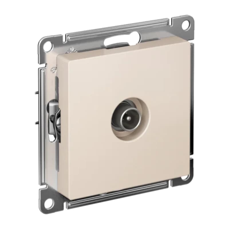 Розетка TV одиночная Atlasdesign, бежевый