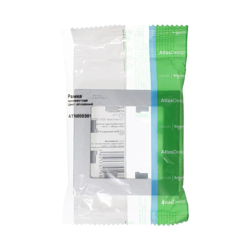 Рамка одинарная Atlasdesign, алюминий