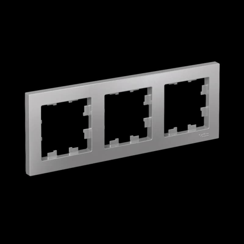 Рамка тройная Atlasdesign, алюминий