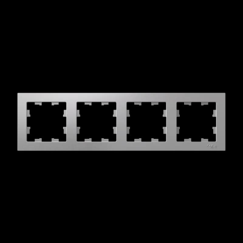 Рамка четверная Atlasdesign, алюминий