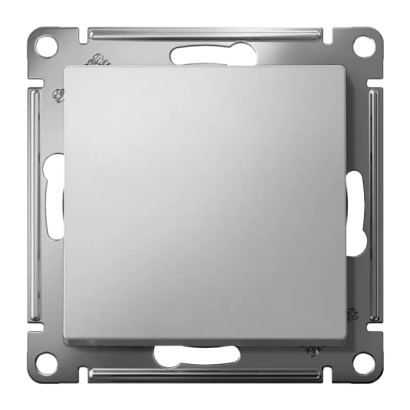 Выключатель одноклавишный Schneider Atlasdesign 10А, быстрозажим. клем., алюминий