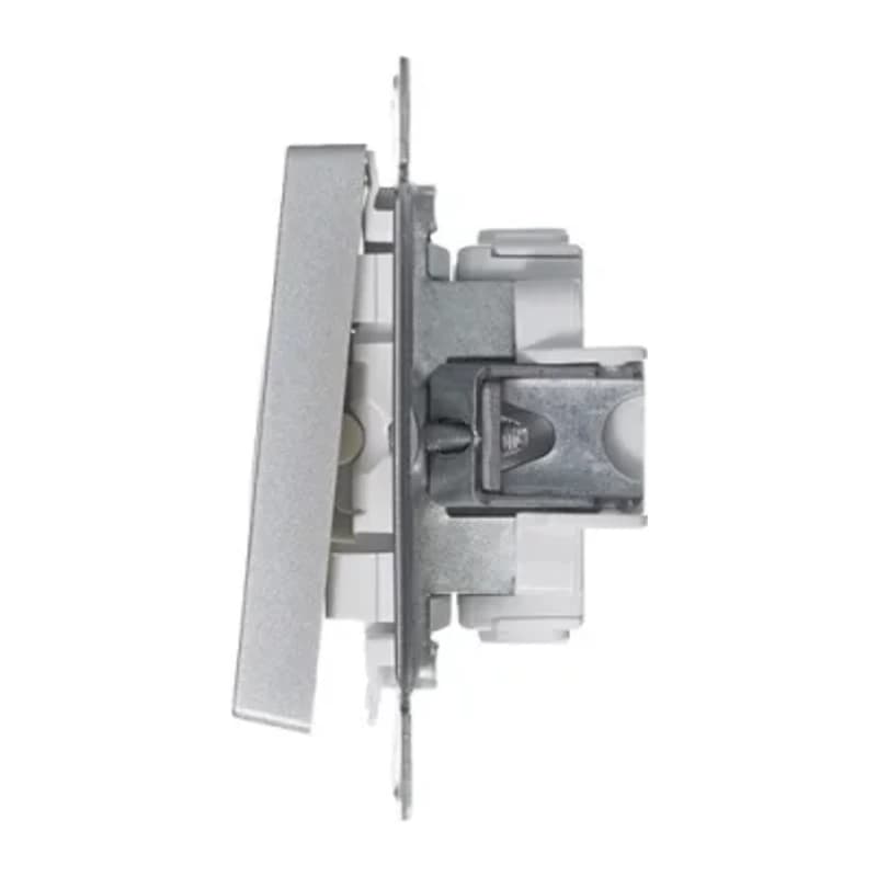 Выключатель трехклавишный Schneider Atlasdesign 10А, алюминий