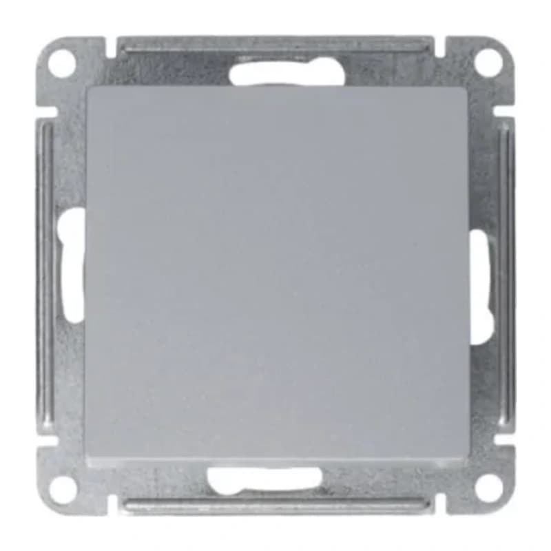 Выключатель одноклавишный перекрестный Schneider Atlasdesign 10А, алюминий