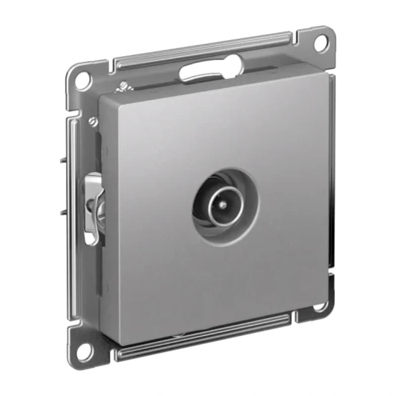 Розетка TV оконечная Atlasdesign 1DB, алюминий