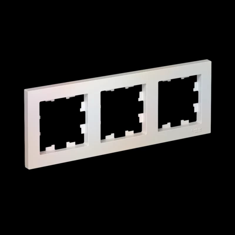 Рамка тройная Atlasdesign, жемчуг