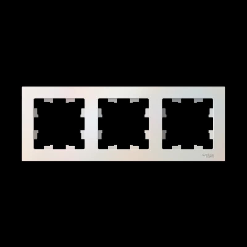 Рамка тройная Atlasdesign, жемчуг