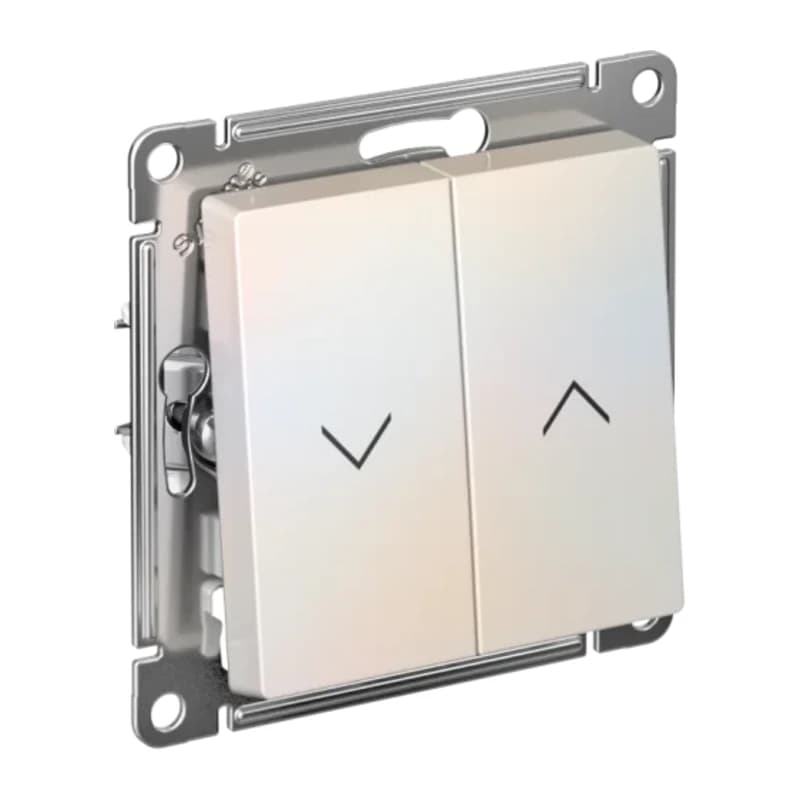 Выключатель управления для жалюзи и рольставней Atlasdesign 10А/250В, жемчуг