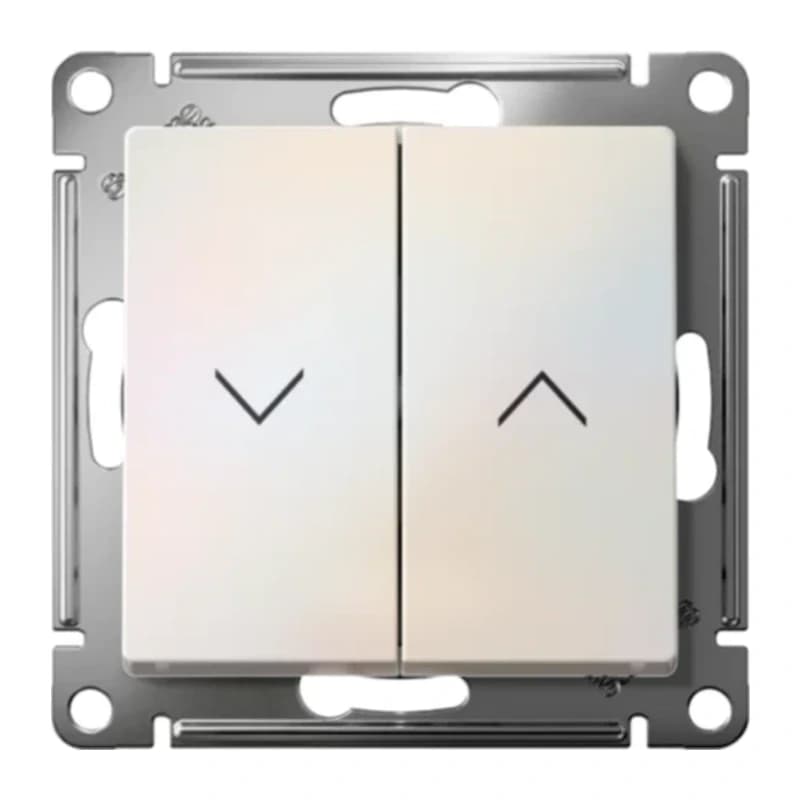 Выключатель управления для жалюзи и рольставней Atlasdesign 10А/250В, жемчуг