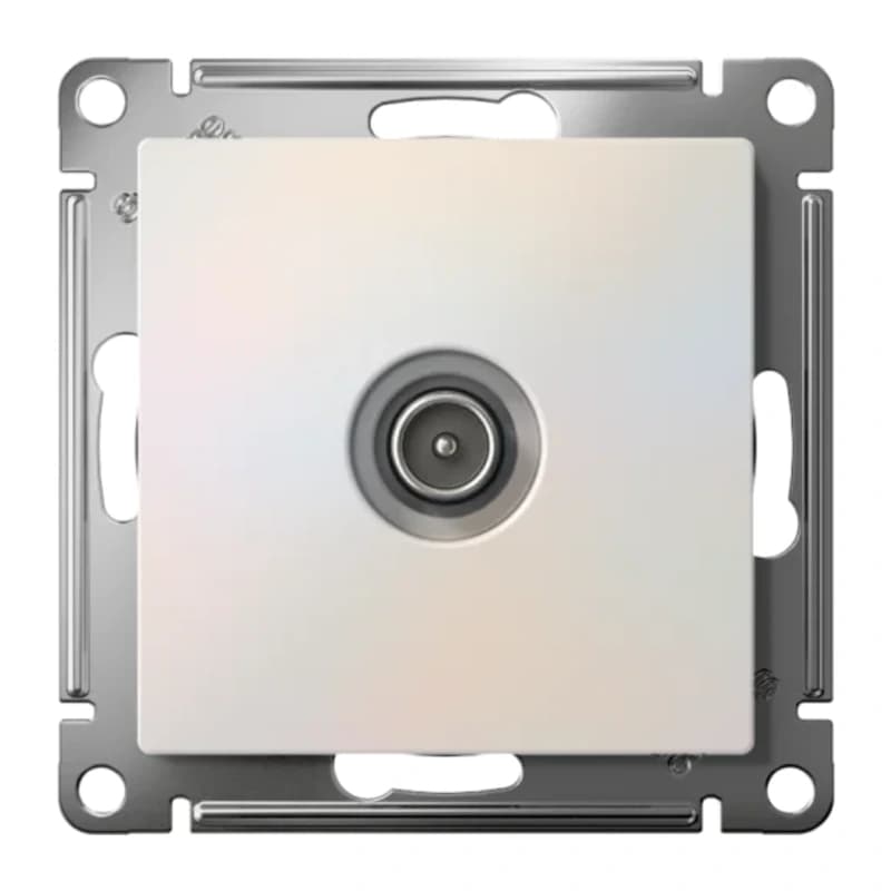 Розетка TV оконечная Atlasdesign 1DB, жемчуг