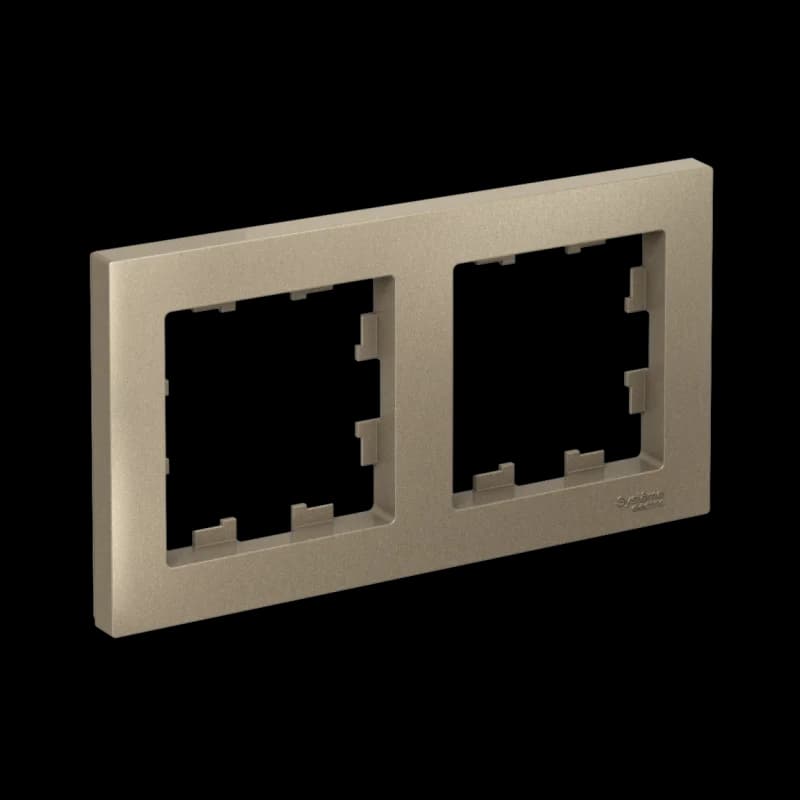 Рамка двойная Atlasdesign, шампань