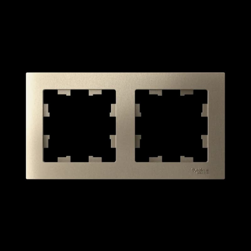 Рамка двойная Atlasdesign, шампань