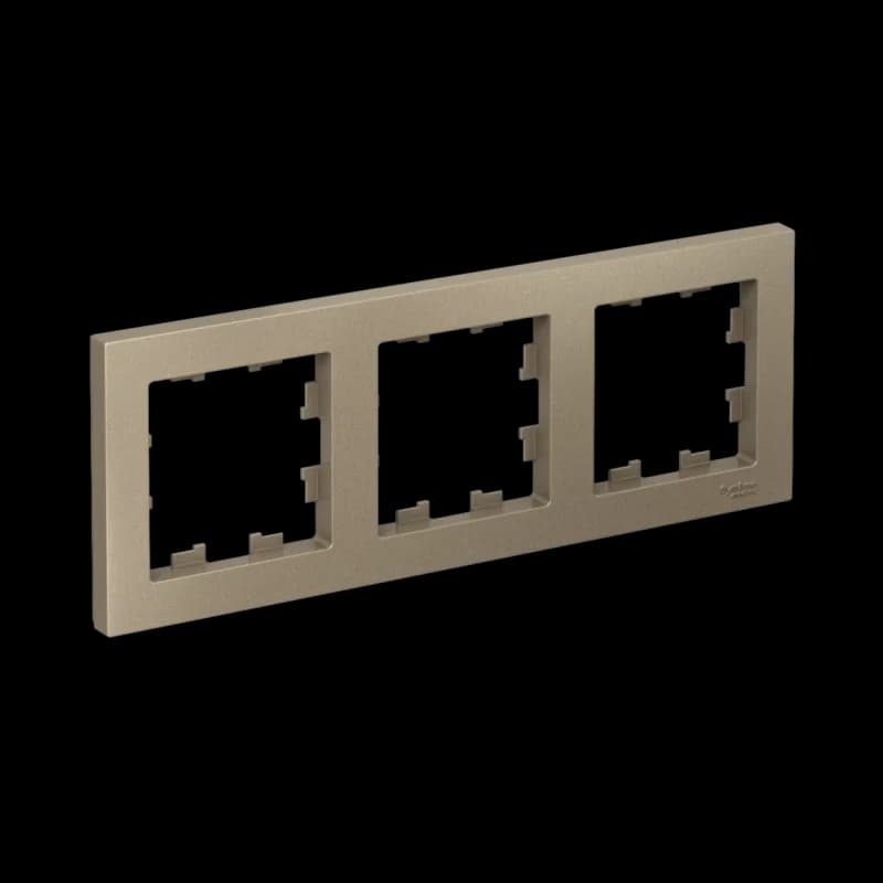 Рамка тройная Atlasdesign, шампань