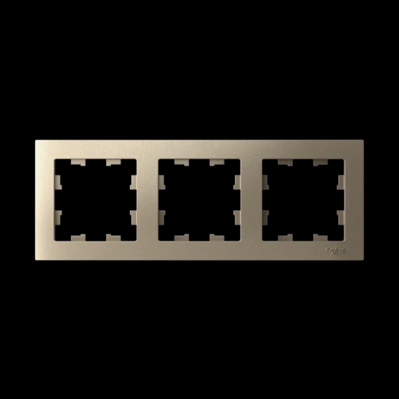 Рамка тройная Atlasdesign, шампань