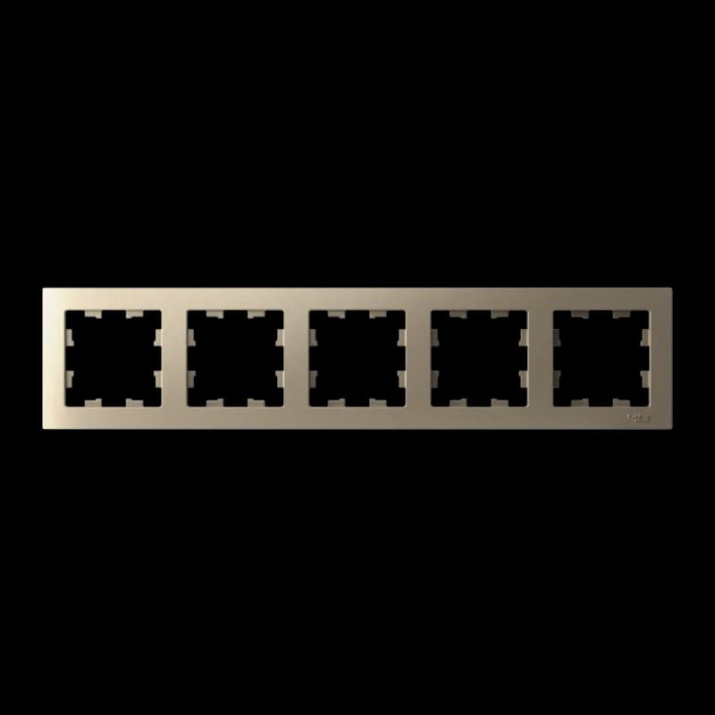 Рамка пятерная Atlasdesign, шампань