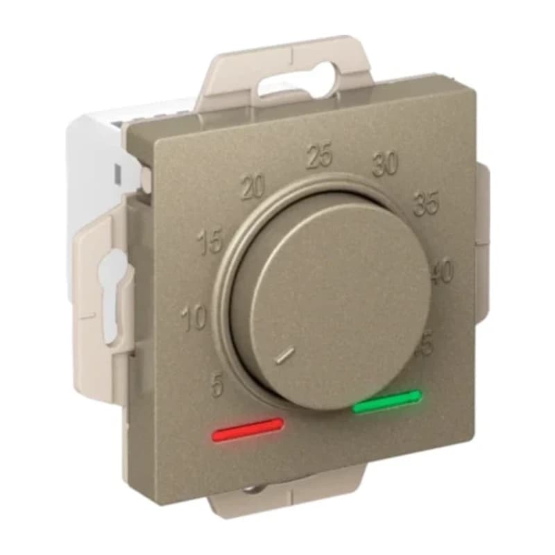 Регулятор теплого пола с датчиком пола Atlasdesign 10А, шампань