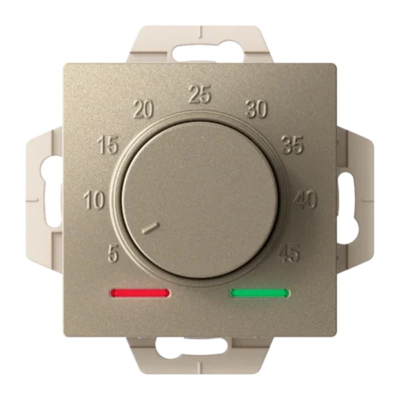 Регулятор теплого пола с датчиком пола Atlasdesign 10А, шампань