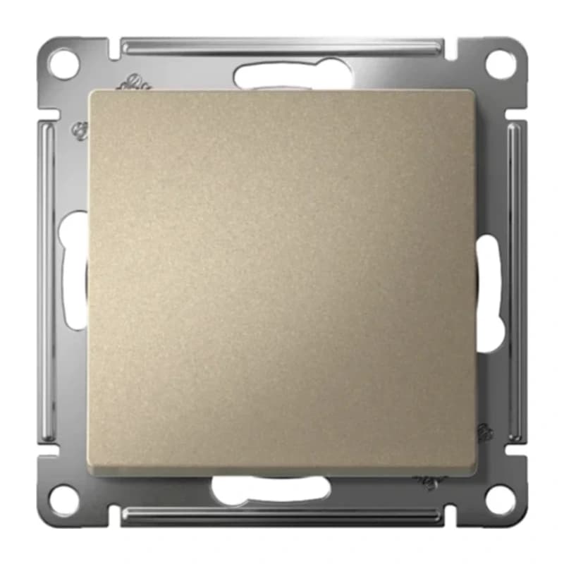 Выключатель одноклавишный перекрестный Schneider Atlasdesign 10А, быстрозажим. клем., шампань