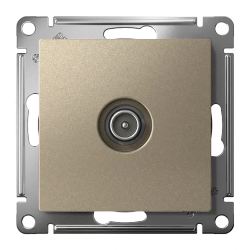 Розетка TV оконечная Atlasdesign 1DB, шампань