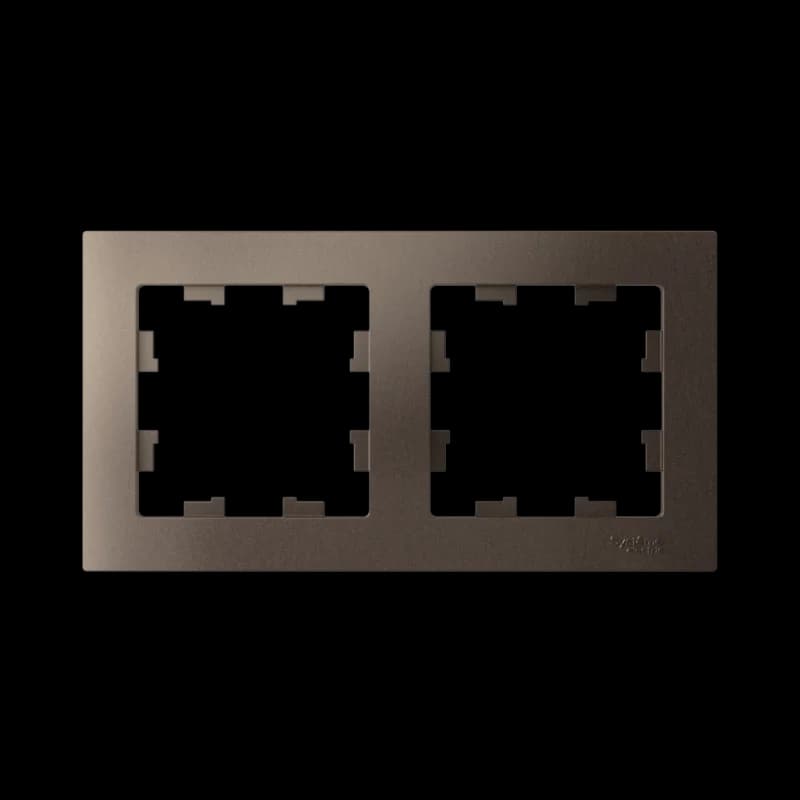 Рамка двойная Atlasdesign, мокко