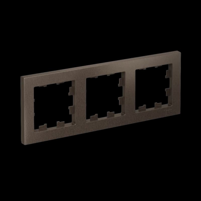 Рамка тройная Atlasdesign, мокко