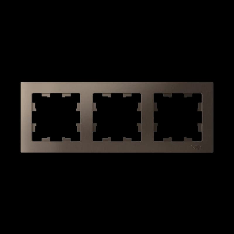 Рамка тройная Atlasdesign, мокко