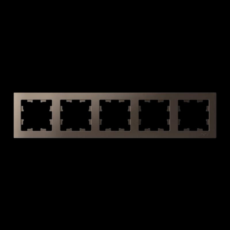 Рамка пятерная Atlasdesign, мокко