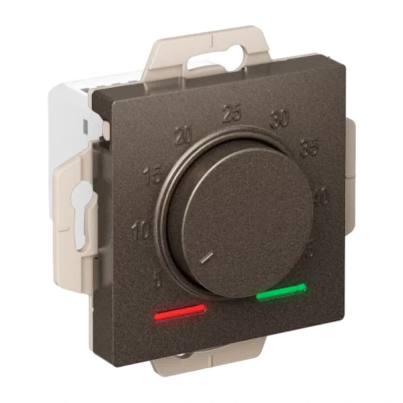 Регулятор теплого пола с датчиком пола Atlasdesign 10А, мокко