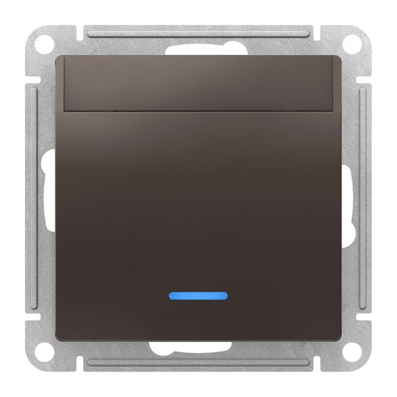 Карточный выключатель с подсветкой 10А/250 В~ Atlasdesign, мокко