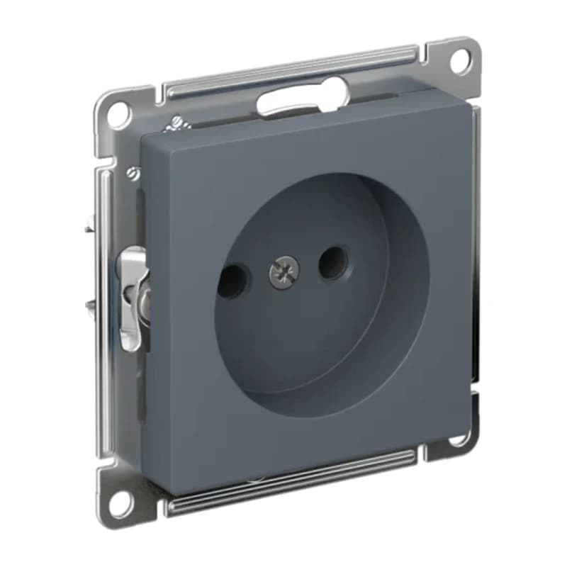 Розетка без заземления Atlasdesign 16А, быстрозажим. клем., грифель