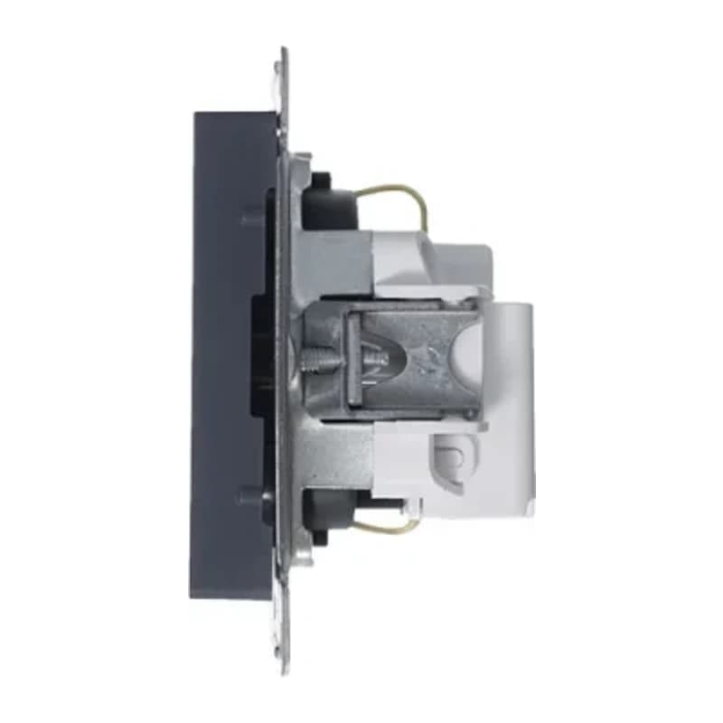 Розетка с заземлением Atlasdesign 16А, грифель