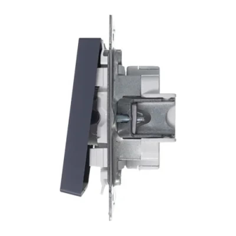 Выключатель одноклавишный перекрестный Schneider Atlasdesign 10А, грифель