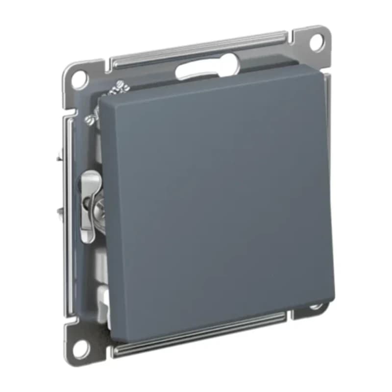 Выключатель одноклавишный перекрестный Schneider Atlasdesign 10А, грифель