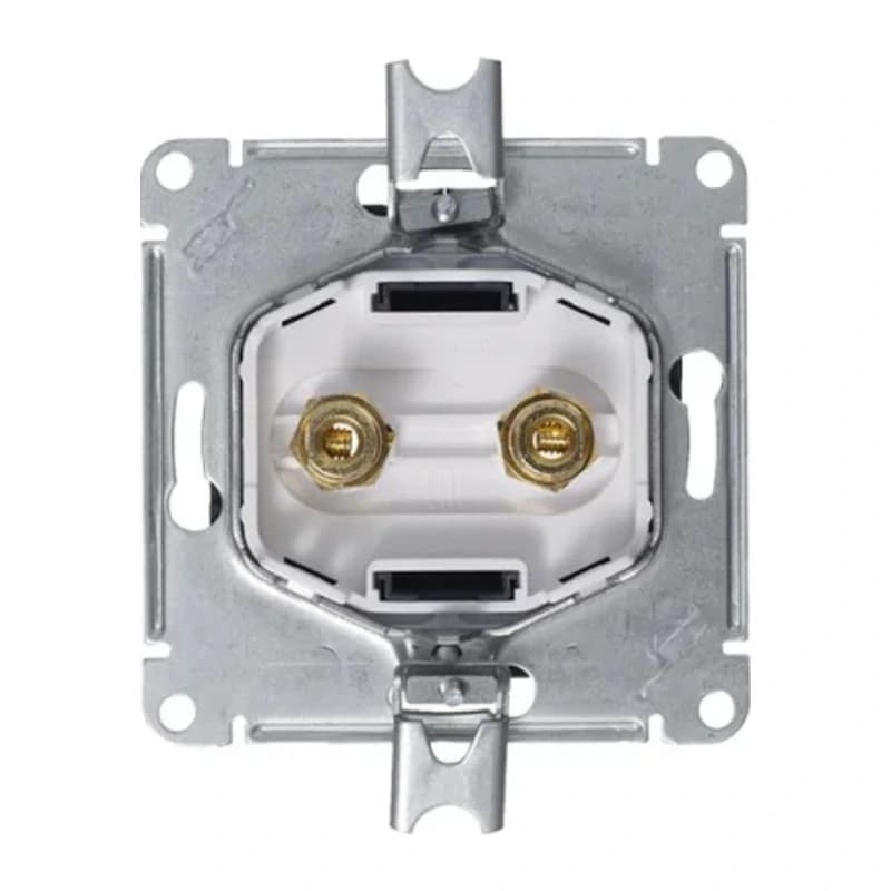 Розетка акустическая двойная Schneider Atlasdesign, грифель